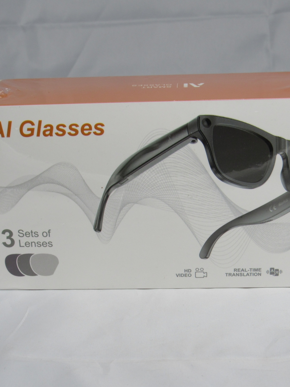AI Glasses Smart Sunglasses - Black